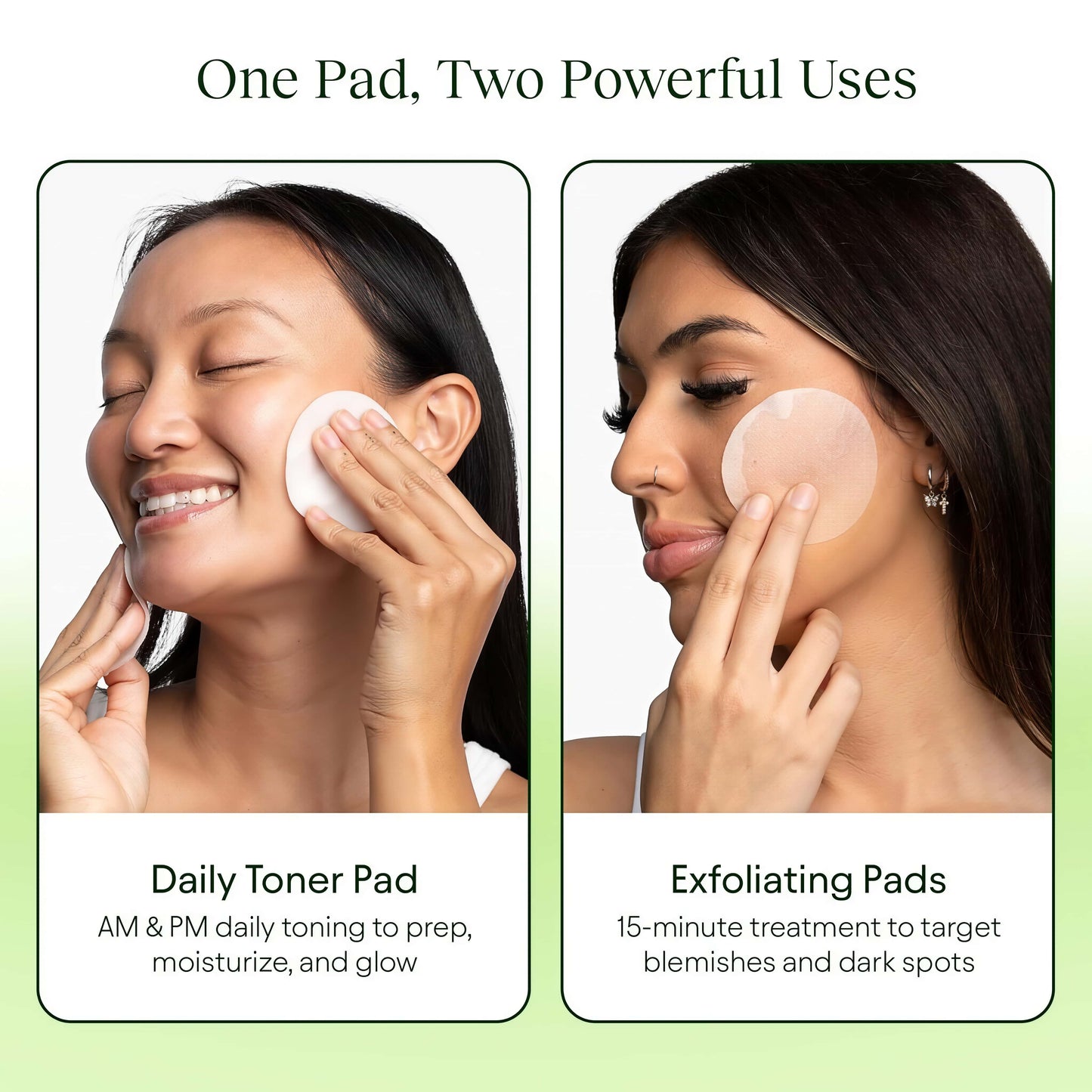 JiYu Toning Polish Pads - Korean Skincare for Dark Spots,Wrinkles & Dull Skin - Hydrating Facial Treatment with Snail Mucin, Niacinamide, Peptides & Centella - 100 Count