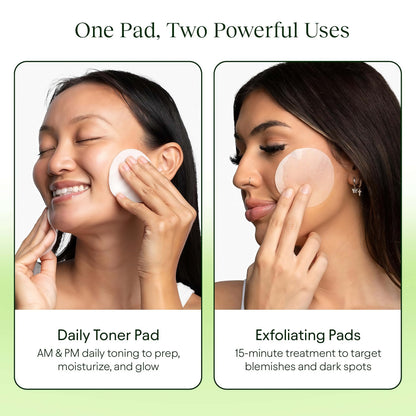 JiYu Toning Polish Pads - Korean Skincare for Dark Spots,Wrinkles & Dull Skin - Hydrating Facial Treatment with Snail Mucin, Niacinamide, Peptides & Centella - 100 Count